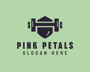 Fitness Barbell Gym logo design