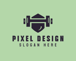 Fitness Barbell Gym logo design