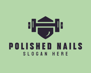 Fitness Barbell Gym logo design