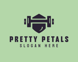 Fitness Barbell Gym logo design