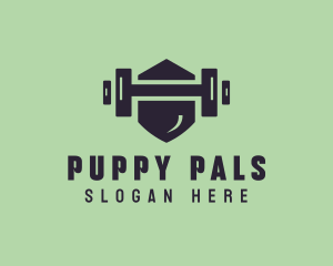 Fitness Barbell Gym logo design