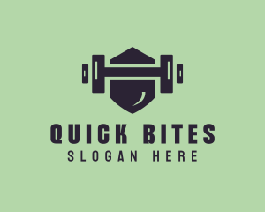 Fitness Barbell Gym logo design