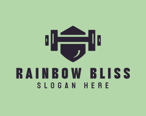 Fitness Barbell Gym logo design