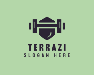 Fitness Barbell Gym logo design