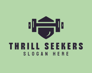 Fitness Barbell Gym logo design