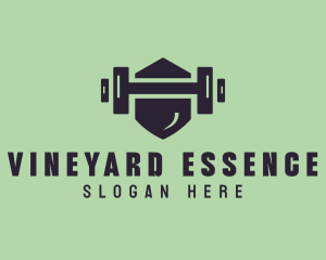 Fitness Barbell Gym logo design