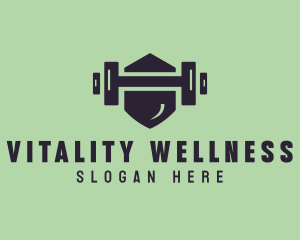 Fitness Barbell Gym logo design