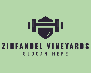 Fitness Barbell Gym logo design