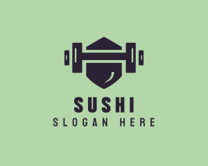 Fitness Barbell Gym logo design