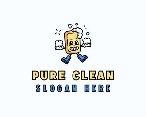 Cleaning Soap Housekeeper logo design