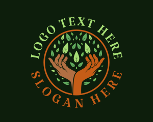 Wellness Hand Tree Logo