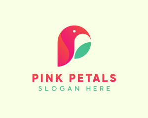 Pink Wildlife Bird logo design