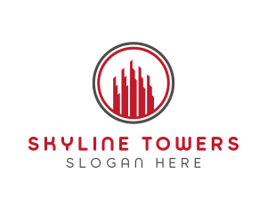 Tower Building Architecture logo design