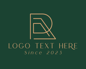 Letter Rp - Modern Firm Letter R logo design