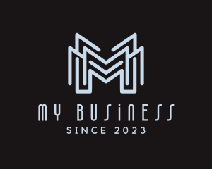 Business Tech Letter M  logo design