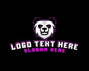 Illustration - Panda Bear Gaming logo design