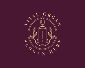 Organic Candle Spa logo design