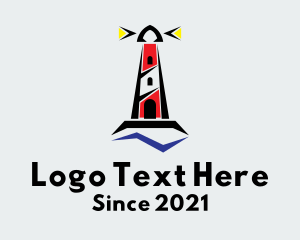 Seafarer - Lighthouse Coastal Beacon logo design