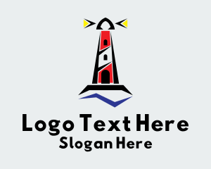 Lighthouse Coastal Beacon  Logo