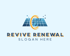 Solar Panel Renewable Energy logo design