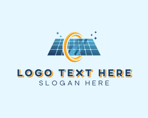 Power - Solar Panel Renewable Energy logo design