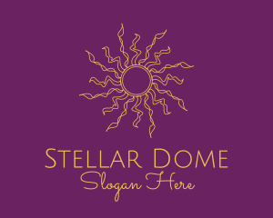 Dainty Astrology Sun  logo design