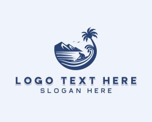 Surfer - Surfing Beach Travel logo design