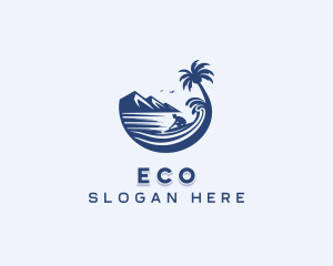 Road Trip - Surfing Beach Travel logo design