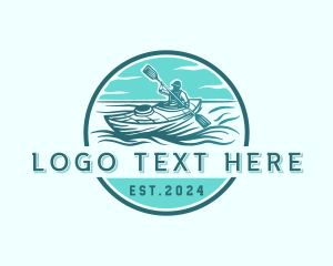 Kayak - Ocean Kayaking Adventure logo design