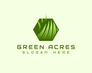 Grass Lawn Yard logo design