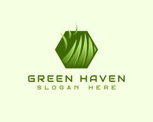 Grass Lawn Yard logo design