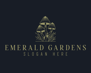 Mushroom Botany Garden logo design