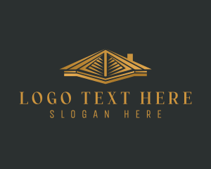 Abstract - Roofing Contractor Builder logo design