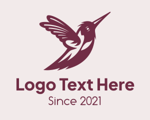 Toco Toucan - Wild Hummingbird Wings logo design