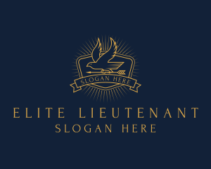 Lieutenant - Eagle Hunting Arrow logo design