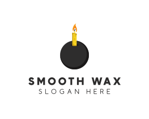 Wax Candle Bomb  logo design