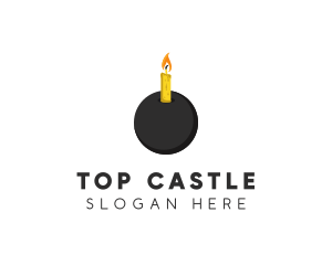 Fire - Wax Candle Bomb logo design