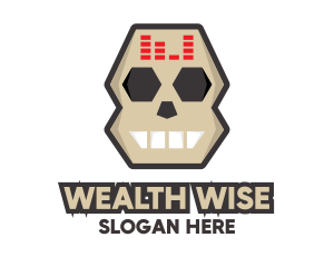 Icon - DJ Skull Equalizer logo design