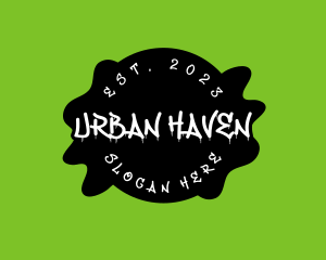 Urban Graffiti Punk Skater logo design