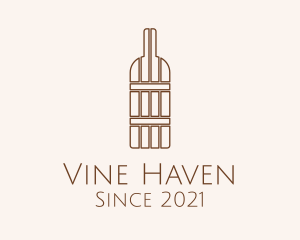 Brown Barrel Bottle  logo design