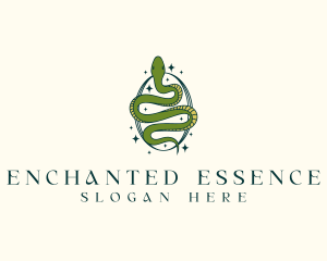 Mystical Snake Serpent logo design