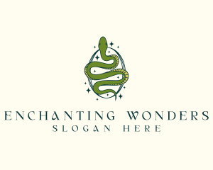 Mystical Snake Serpent logo design