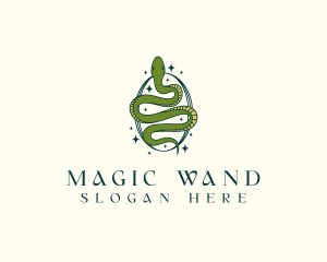 Mystical Snake Serpent logo design