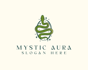 Mystical Snake Serpent logo design