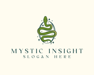 Psychic - Mystical Snake Serpent logo design