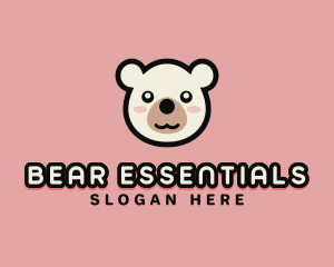 Bear - Cute Bear Face logo design