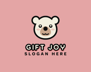 Cute Bear Face logo design