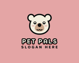 Cute Bear Face logo design