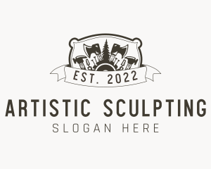 Sculpting - Carpentry Tool Hardware logo design