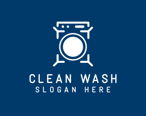 Clean Washing Machine  logo design